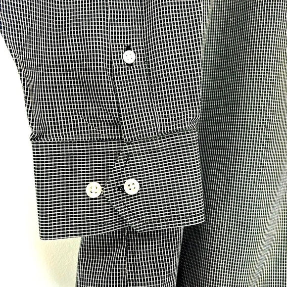 Christian Dior Button Up Long Sleeve Men's Large Shirt Plaid Travel Luxury Golf - Picture 3 of 8